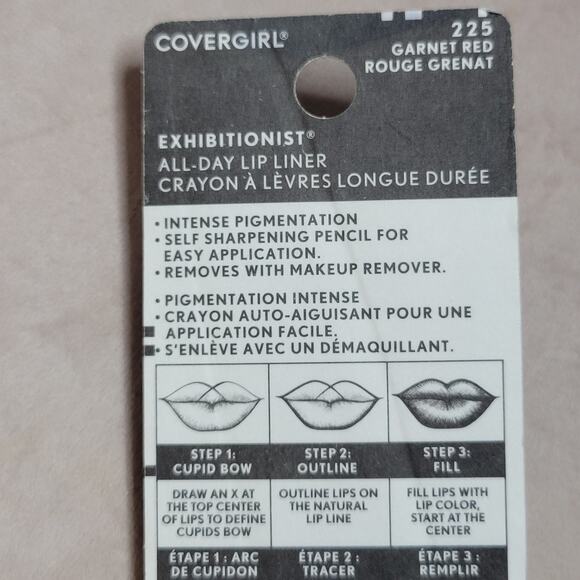 Covergirl Exhibitionist Lip Liner Garnet Red 225✨️BRAND NEW IN PACKAGE CARDED - Picture 6 of 8